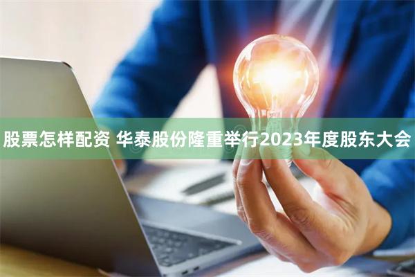 股票怎样配资 华泰股份隆重举行2023年度股东大会