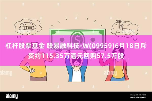 杠杆股票基金 联易融科技-W(09959)6月18日斥资约115.35万港元回购57.5万股