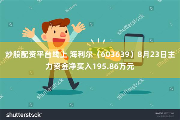 炒股配资平台线上 海利尔（603639）8月23日主力资金净买入195.86万元