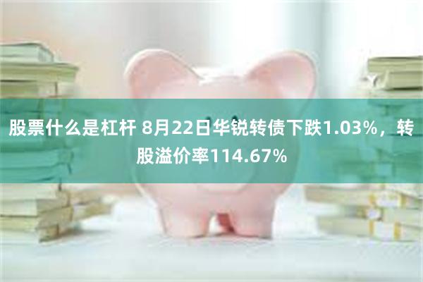 股票什么是杠杆 8月22日华锐转债下跌1.03%，转股溢价率114.67%