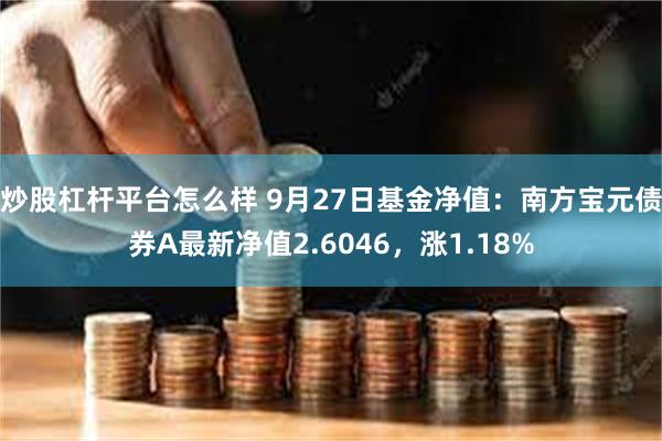 炒股杠杆平台怎么样 9月27日基金净值：南方宝元债券A最新净值2.6046，涨1.18%