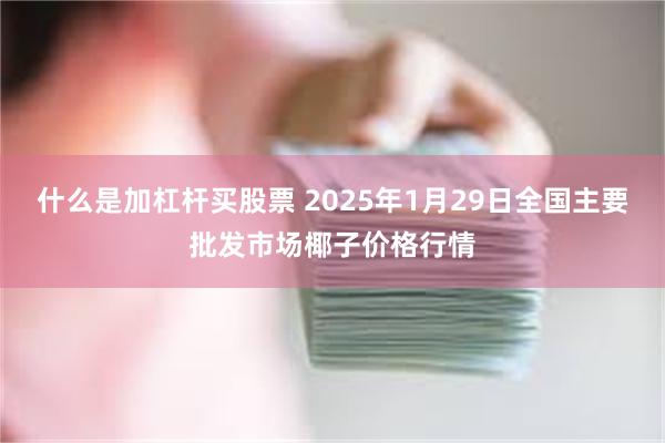 什么是加杠杆买股票 2025年1月29日全国主要批发市场椰子价格行情